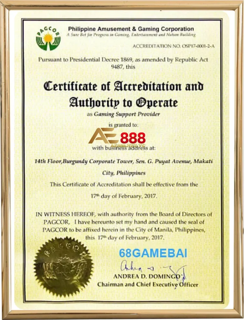giấy phép hoạt động