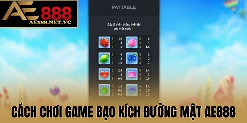 Cách chơi game Bạo Kích Đường Mật AE888