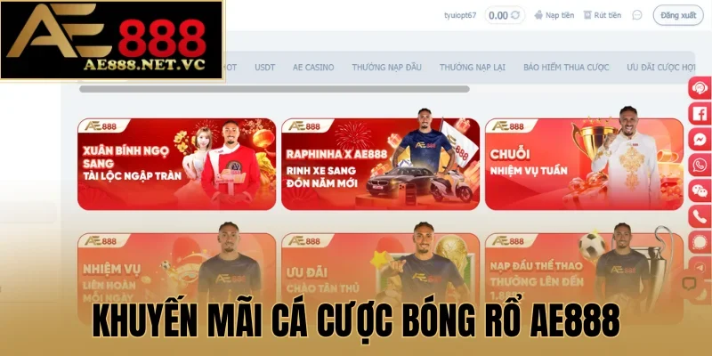 Khuyến mãi cá cược bóng rổ AE888