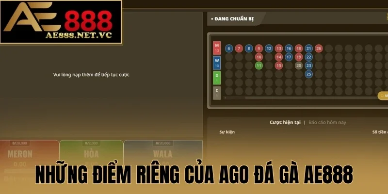 Những điểm riêng của AGO đá gà AE888