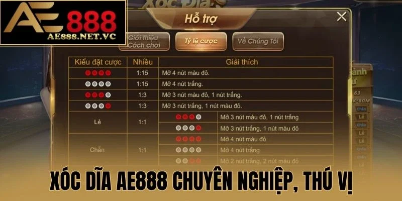 Xóc dĩa AE888 chuyên ngiệp, thú vị